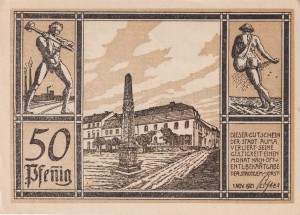Auma 50 Pf G-55 1.11.1921 AU/UNC 