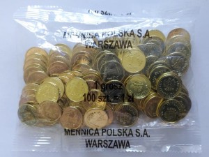 Polska 1 Grosz 2020  Y-923 woreczek 100szt  UNC