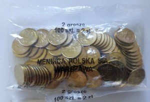Polska 2 Grosze 2020 Y-924 100 szt. UNC