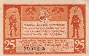 Leopoldshall 25 Pf G-794.2a 25.7.1921 AU/UNC 