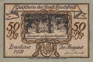 Lauchstedt 50 Pf G-773.1 1921 AU/UNC