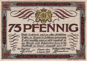 Lingen 25 Pf G-803.3 1.9.1921 VF