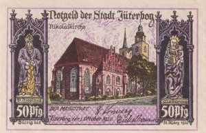 Juterbog 50 Pf G-663.1 1.10.1920-31.3.1922  aUNC