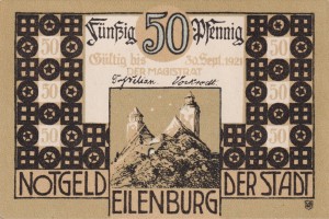Eilenburg 50 Pf G-315.2.4 30.9.1921 aUNC 4. 1639