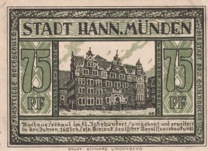 Hann. Munden 75 Pf G-578.1 XF