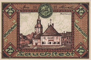 Lauchstedt 25 Pf 1921 Rathaus