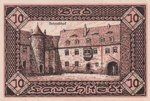 Lauchstedt 10 Pf 1921 Schlosshof