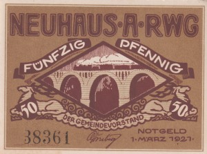 Neuhaus  am Rennweg 50 Pf G-948.2a 1.3.1921 aUNC