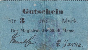 Mewe (Gniew) 3 Mk G-M35 VF 
