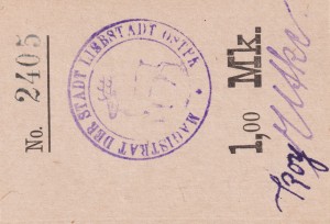 Liebstadt (Miłakowo) 1 Mk G-L41 UNC
