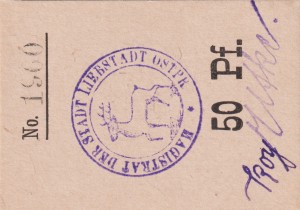 Liebstadt (Miłakowo) 50 Pf G-L41 aUNC