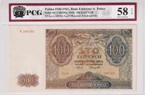Polska 100 Złotych CM-103a P-103 1941 PCG 58