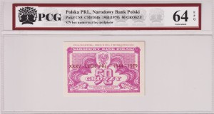 Polska PRL 50 Groszy CM-104b P-CS5 1944 (1979) PCG 64