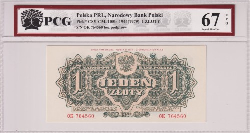 Polska PRL 1 Złoty CM-105b P-CS5 1944 (1979) PCG 67 A.jpg