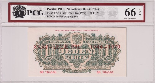 Polska PRL 1 Złoty CM-105b P-CS5 1944 (1979) PCG 66 A.jpg