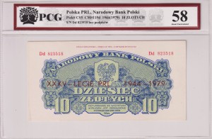 Polska PRL 10 Złotych CM-115d P-CS5 1944 (1979) PCG 58