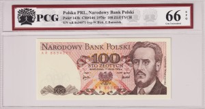 Polska PRL 100 Złotych CM-146 P-143b 1976 PCG 66
