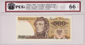 Polska PRL 500 Złotych CM-153 P-145c 1979 PCG 66