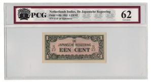 Netherlands Indies 1 Cent 1942 P-119b PCG 62